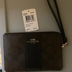 Coach travel size wrist wallet